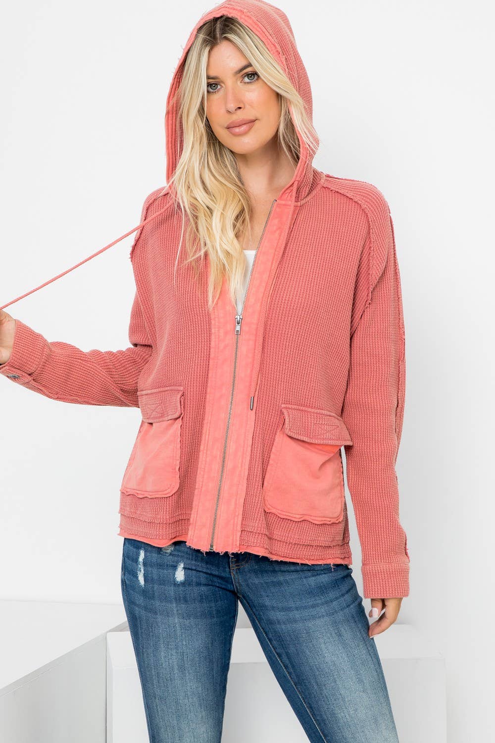 Vintage Washed Hooded Jacket