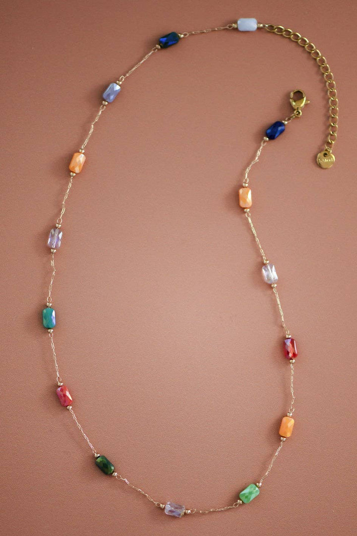 18K Gold Plated Waterproof Stainless Steel Chain Necklace - 7248
