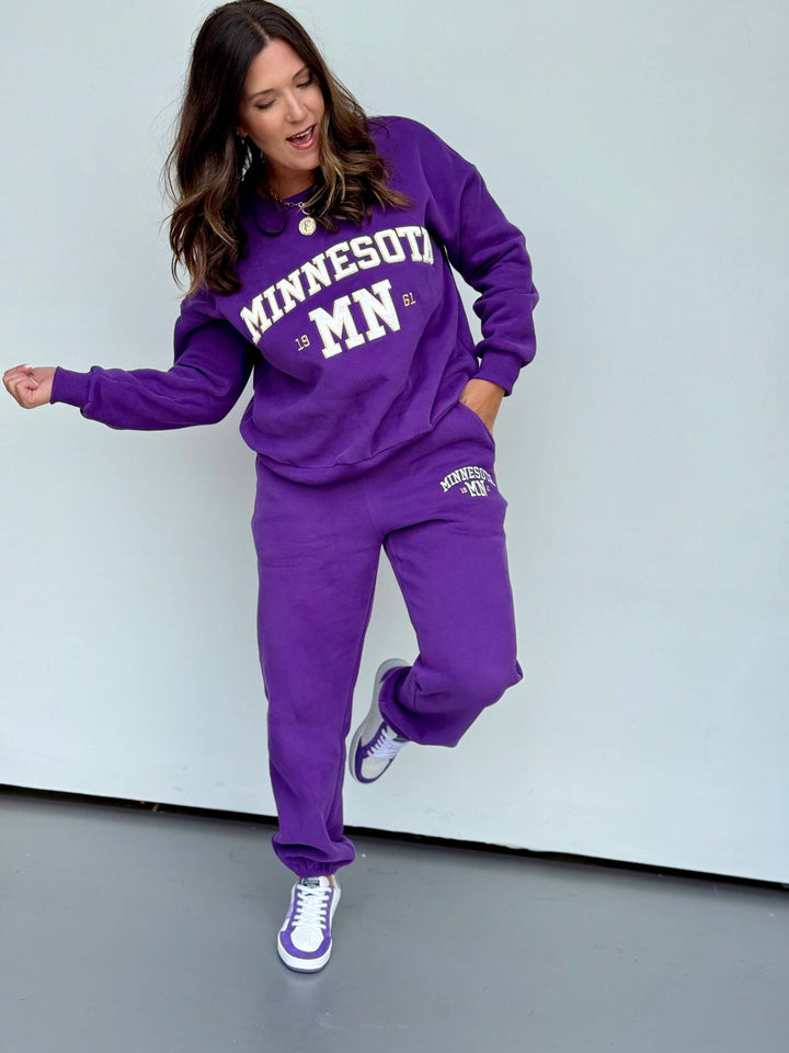 Minnesota Embroidered Sweatpants