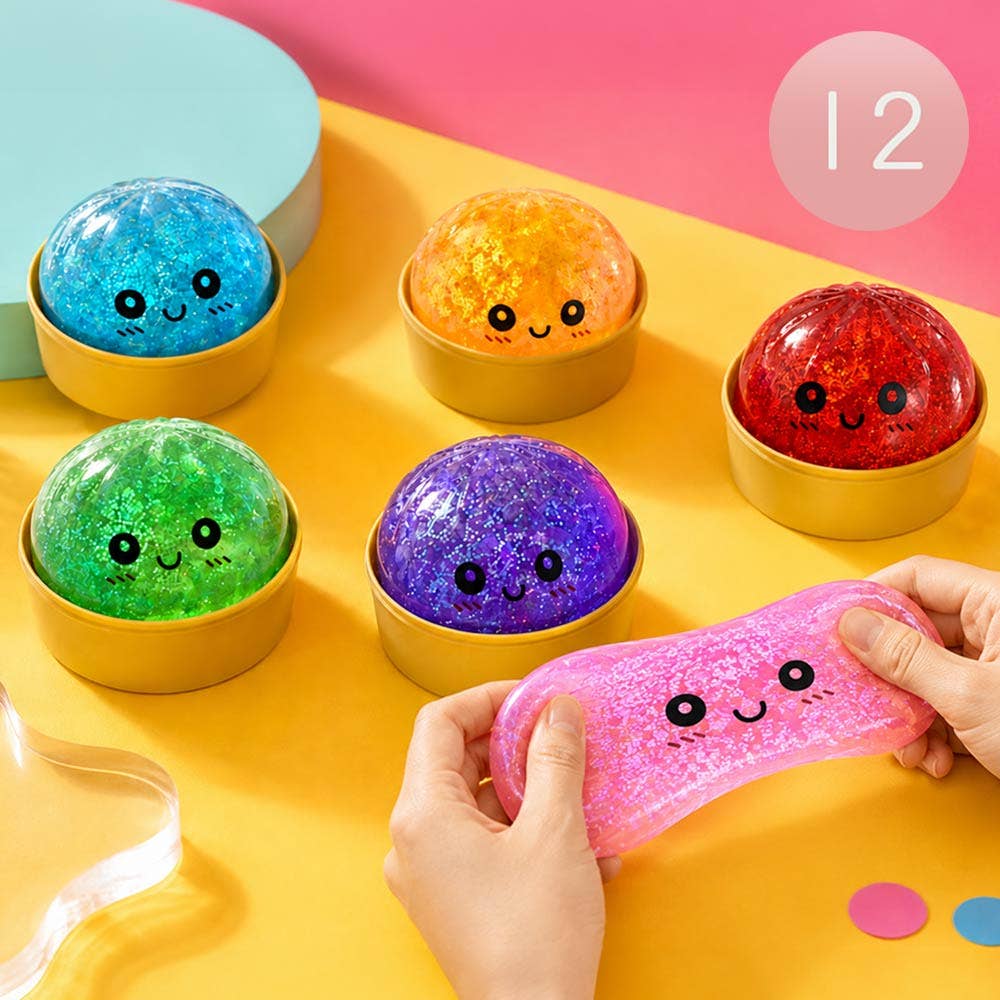 Glittered Steamed Bao Bun Dumpling Toy