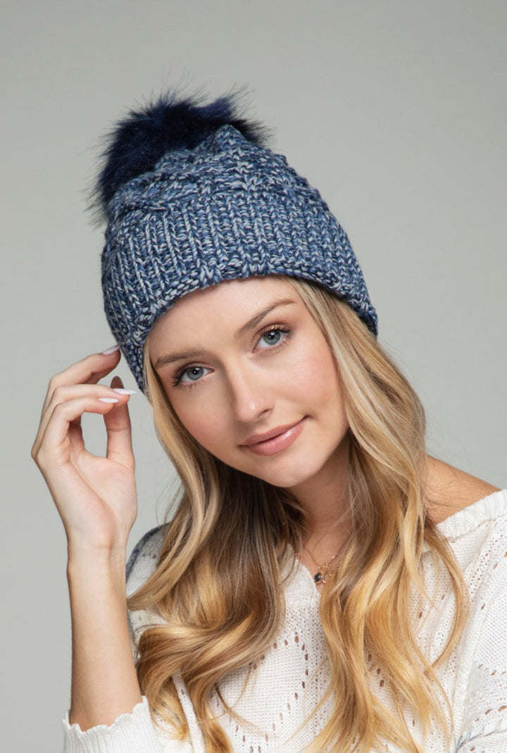 Pom Pom Knit Beanie