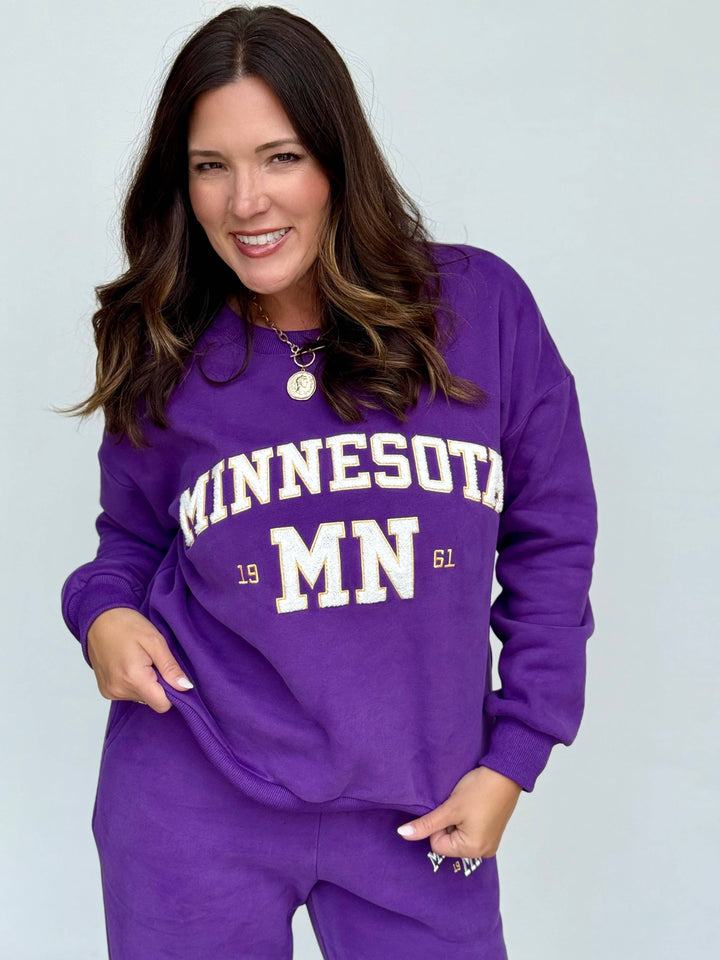 Minnesota Chenille Embroidered Sweatshirt