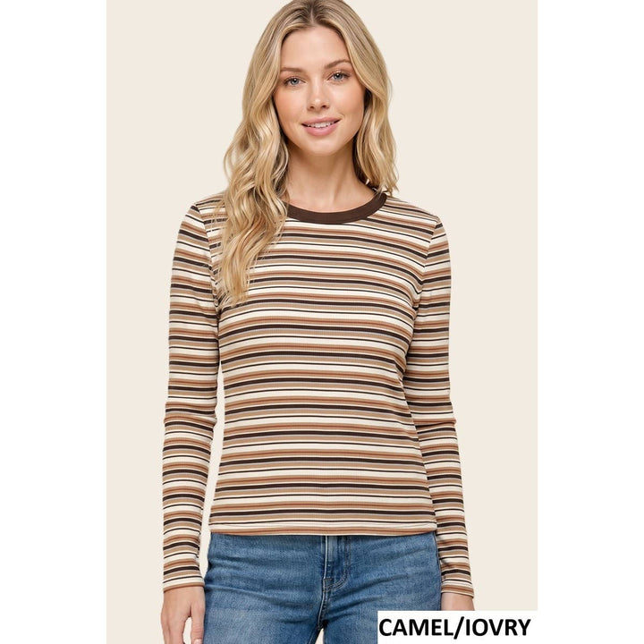 BASIC MULTI STRIPED TOP
