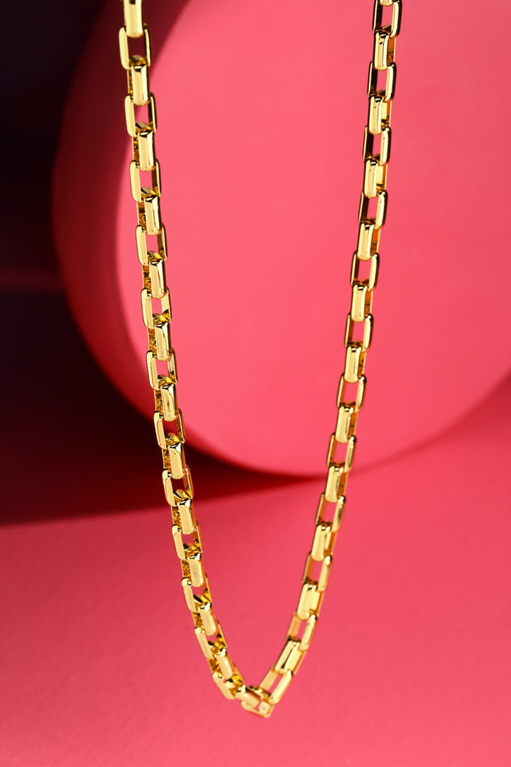 18K Gold Plated Box Chain Necklace