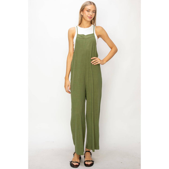 So Into You Linen Jumpsuit