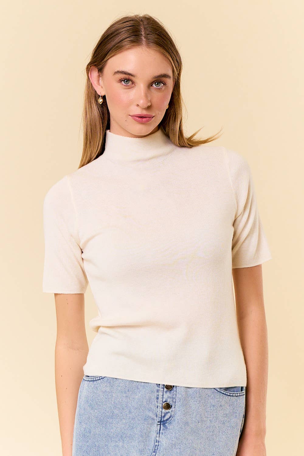 Jayda Mock Neck Top