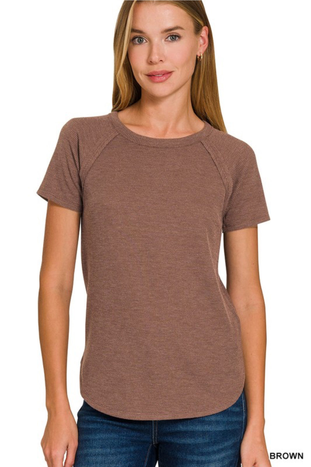 Baby Waffle Short Sleeve Top