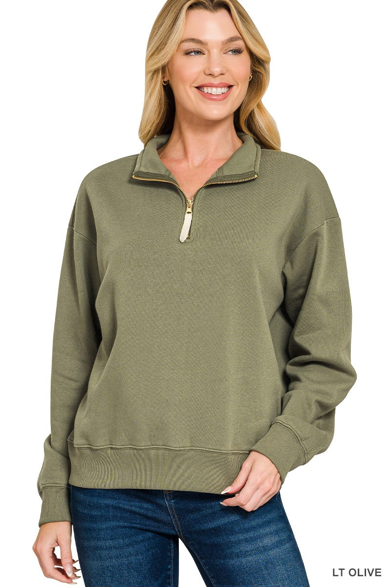 Olivia Half Zip Sweatshirt