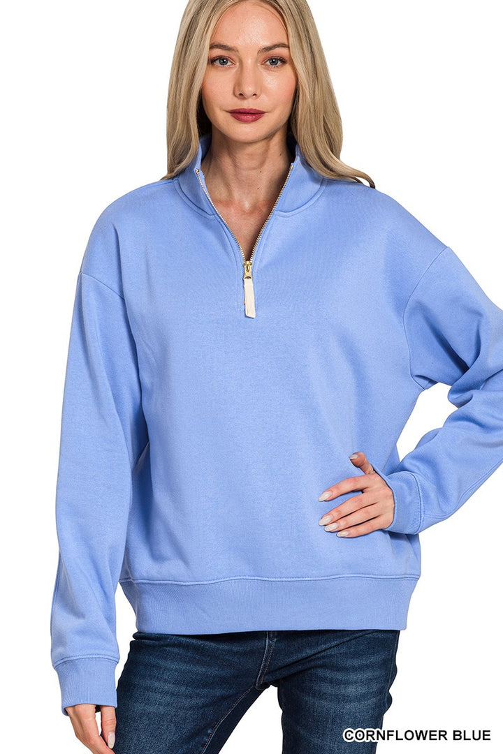 Olivia Half Zip Sweatshirt