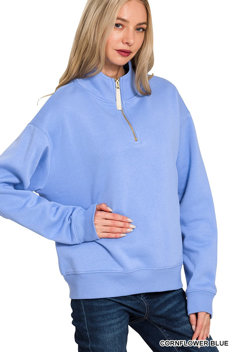 Olivia Half Zip Sweatshirt