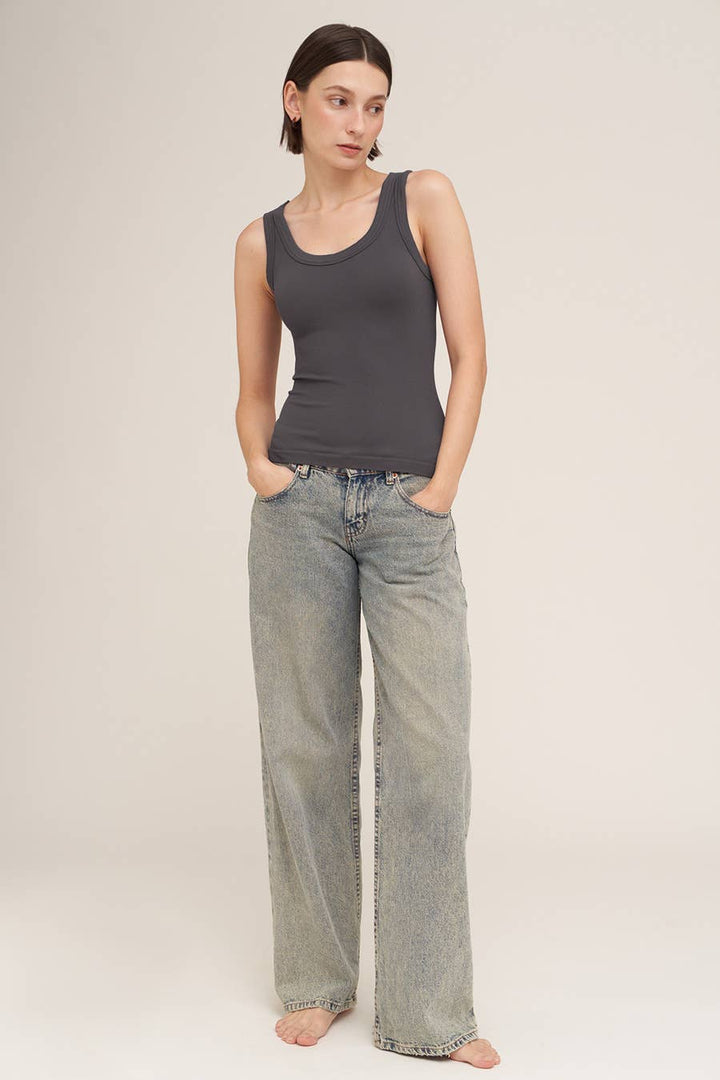 NS8216 - Reversible Ribbed Tank Top