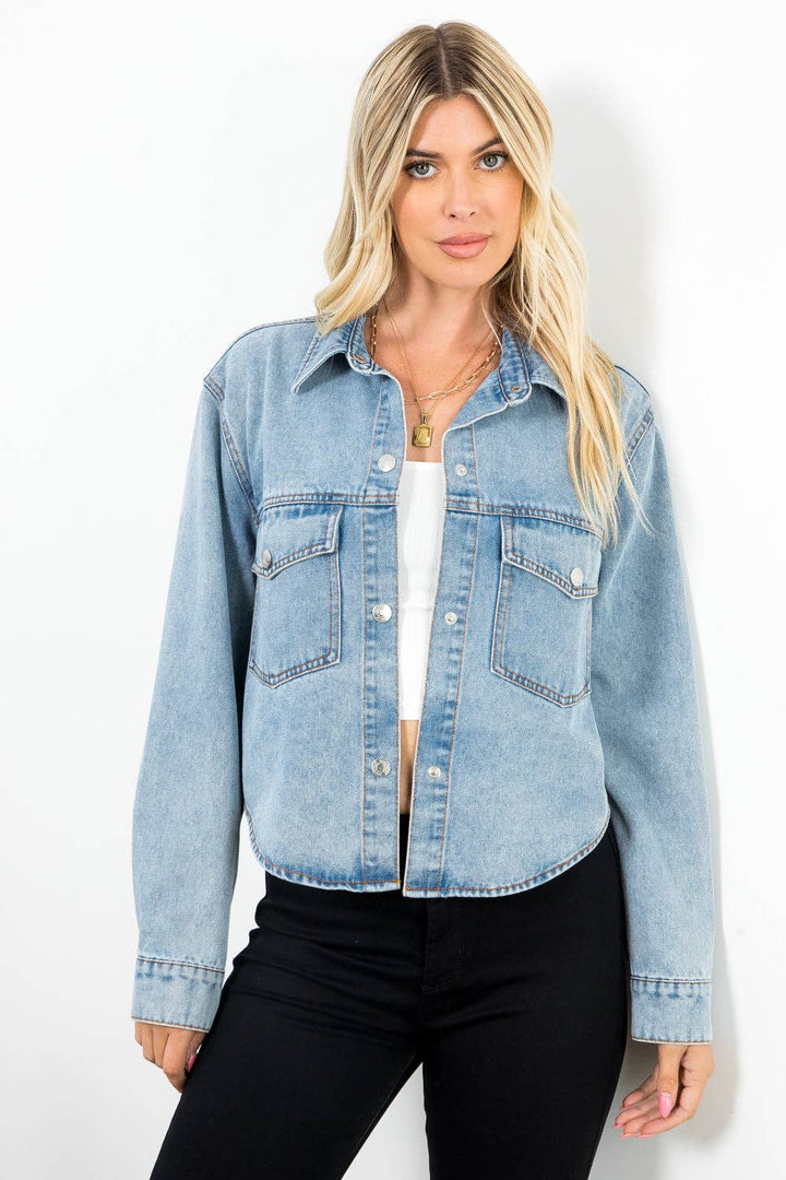 Elizabeth Oversized Denim Jacket