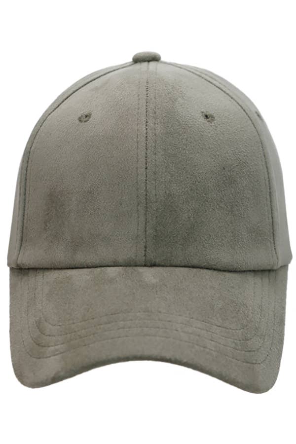 Suede Baseball Cap