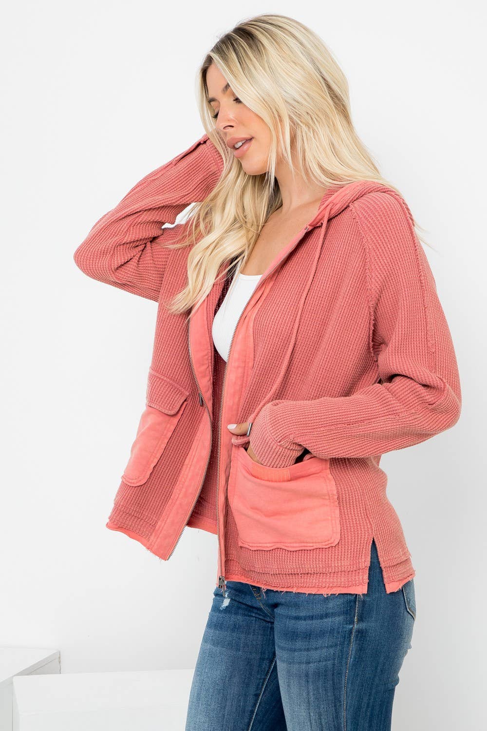 Vintage Washed Hooded Jacket