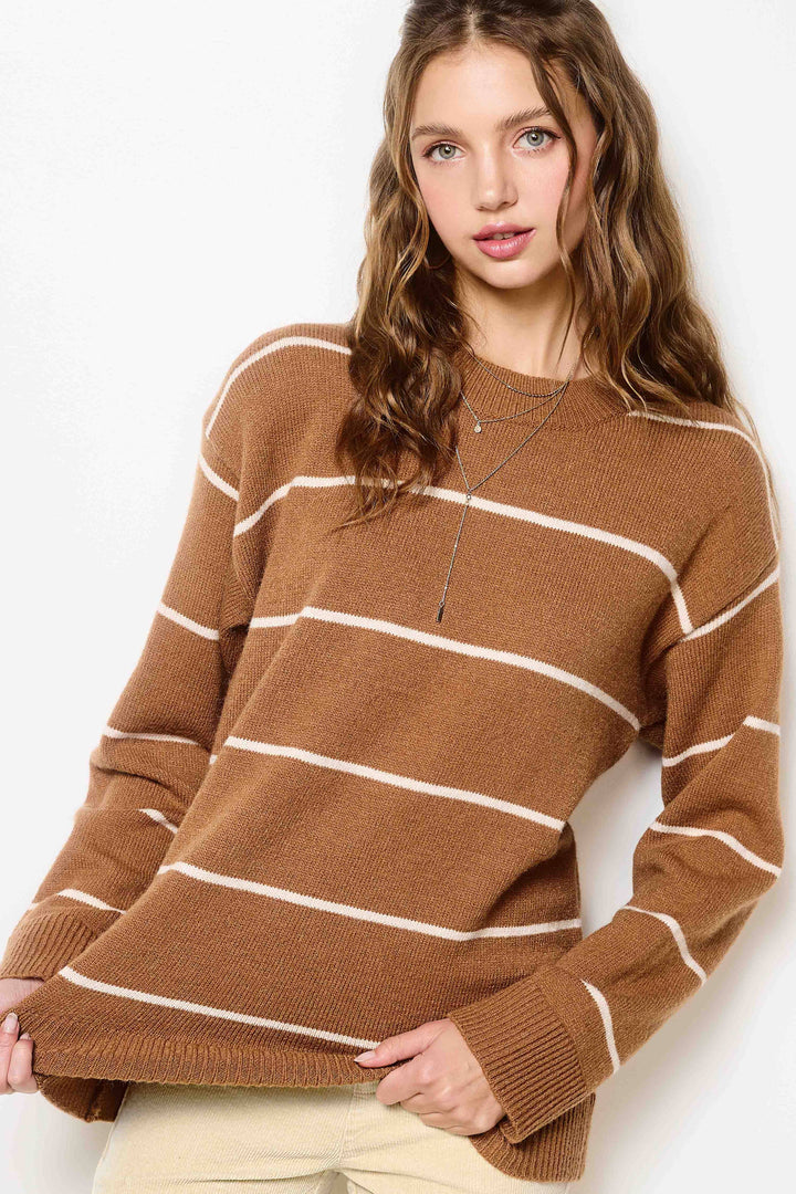 Stripe Crewneck Sweater