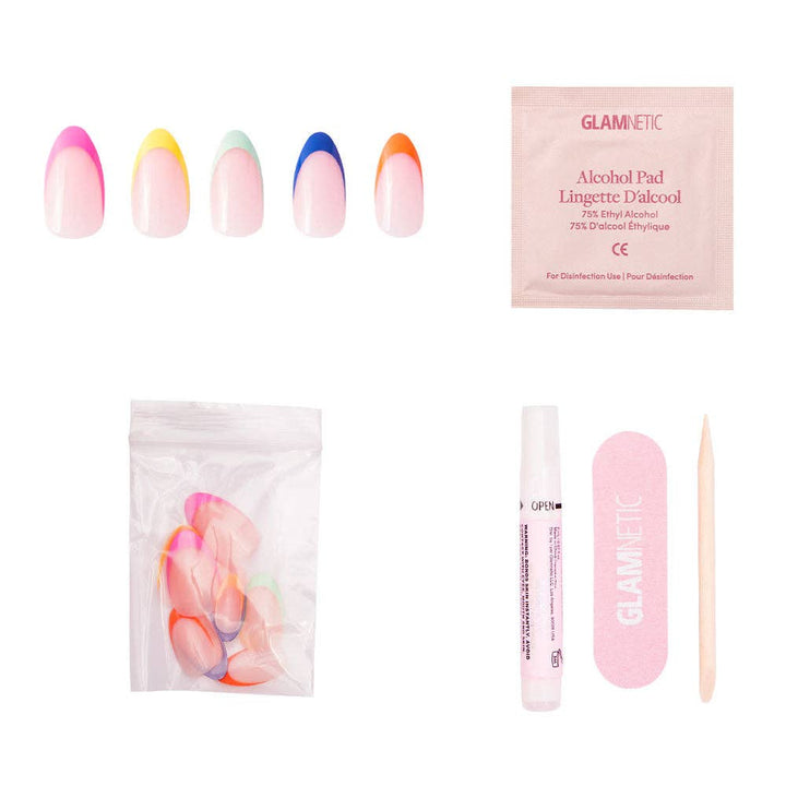 Sprinkles Press-On Nails | Short Almond | Bright Multicolor