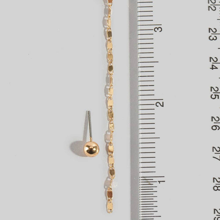 Chain Link Layered Y Necklace Set