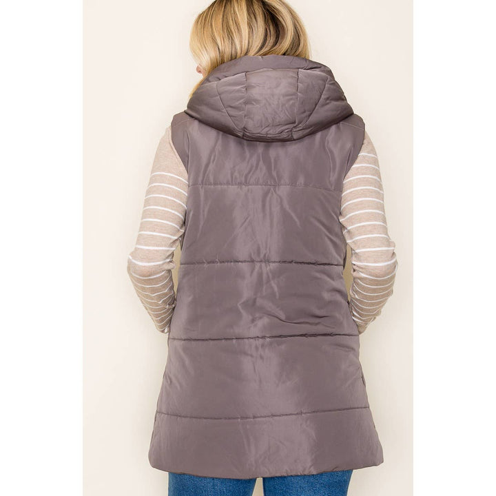 Amie Hooded Puffer Vest
