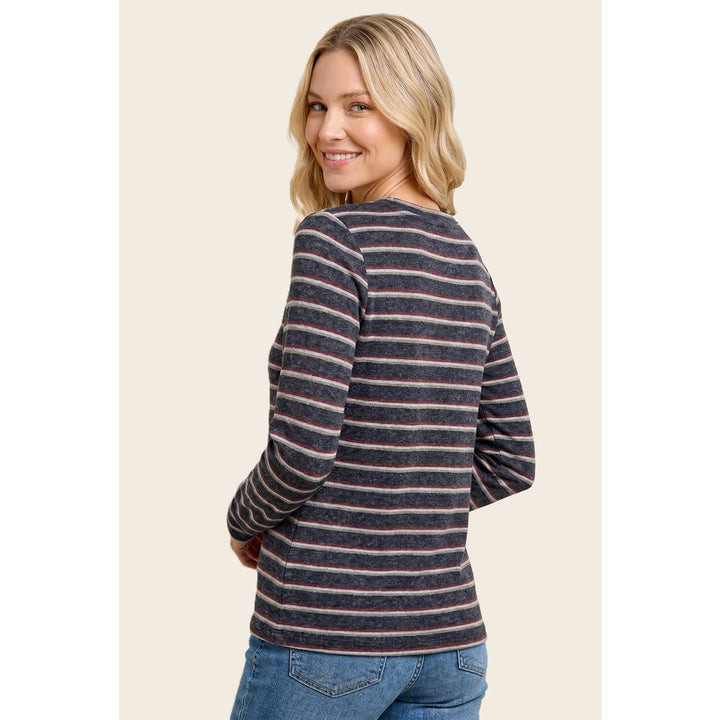 DOUBLE STRIPED BASIC TOP