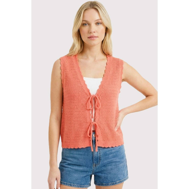 Caroline Bow Tie Sweater