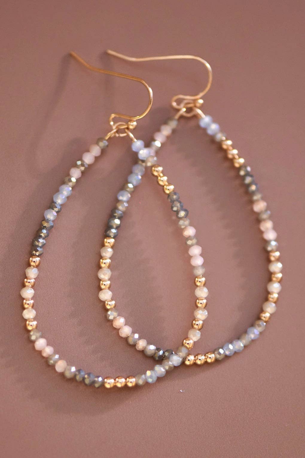 Trista Teardrop Beaded Earrings