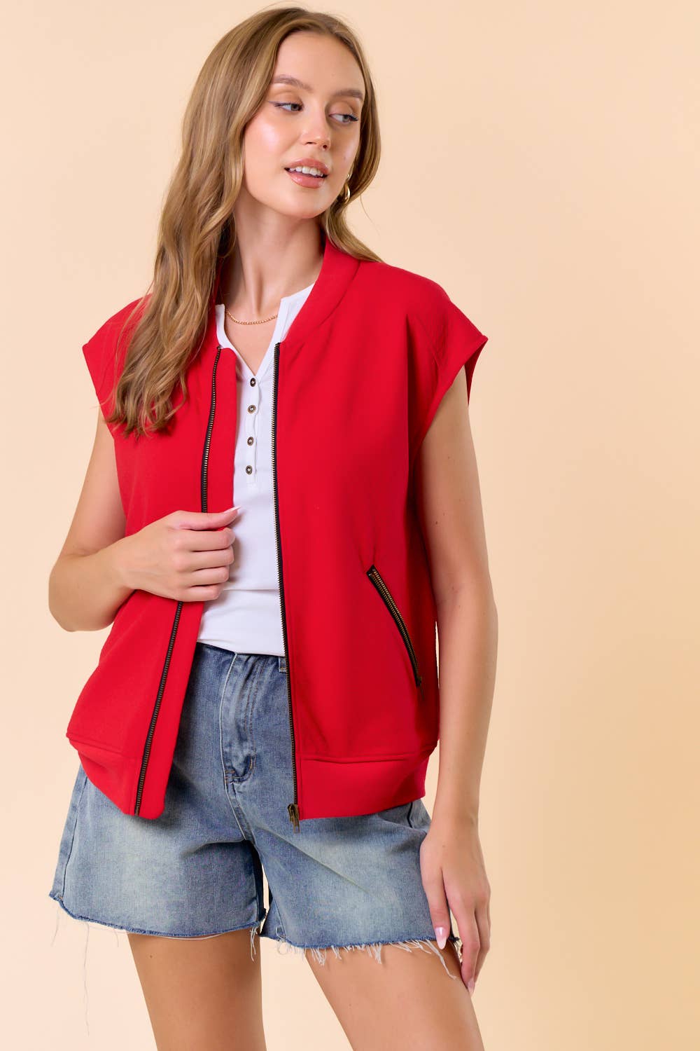 Holli Zip Up Vest