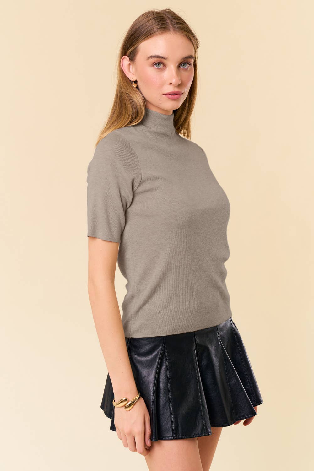 Jayda Mock Neck Top