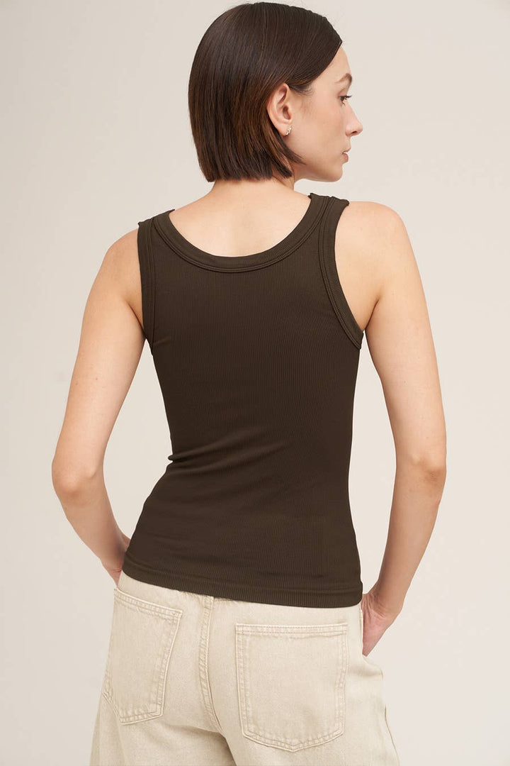 NS8216 - Reversible Ribbed Tank Top
