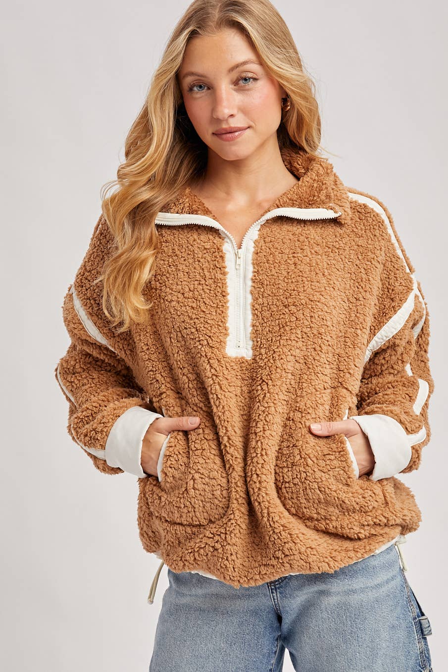 Half Zip Sherpa Pullover