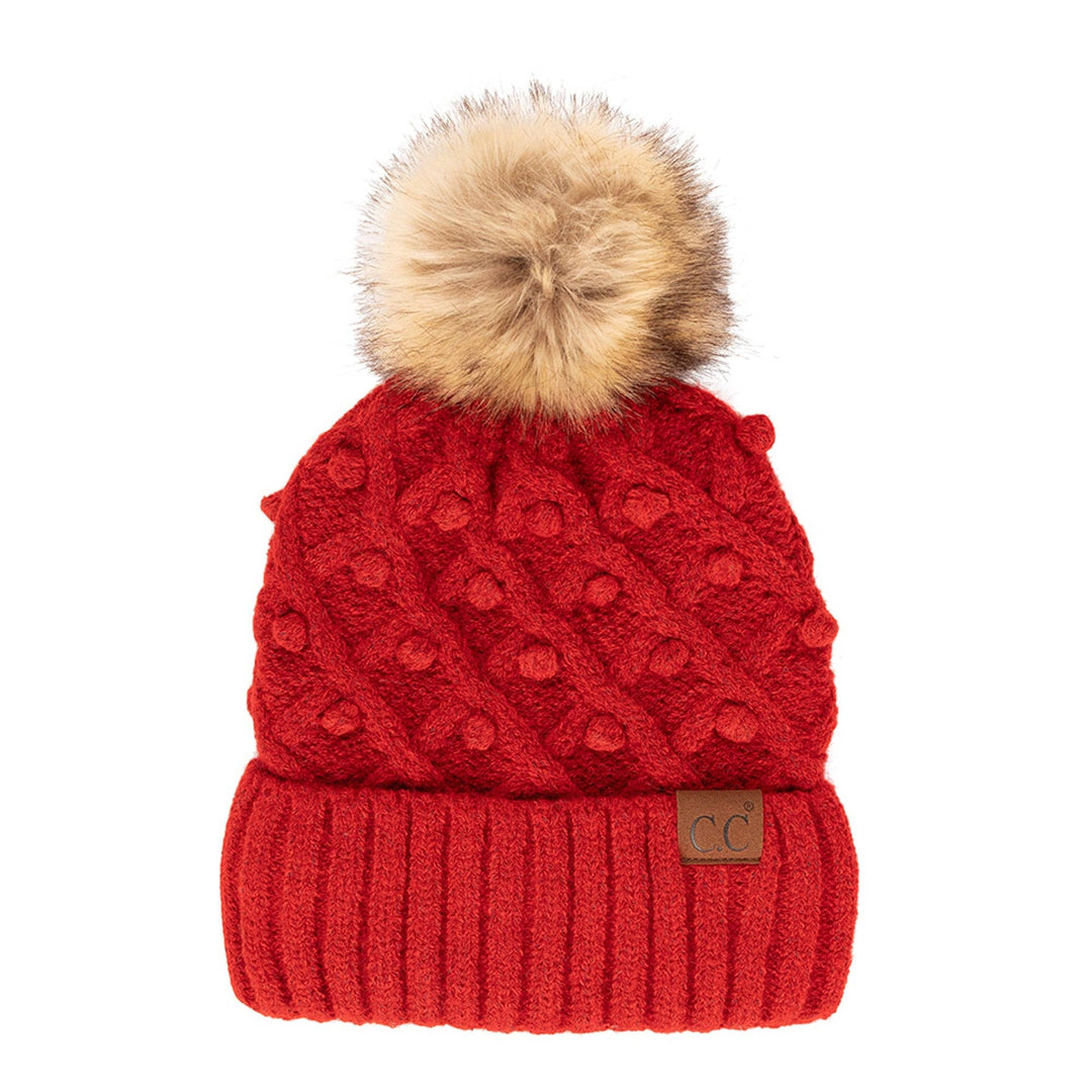 CC Crafted Pom Detail Beanie