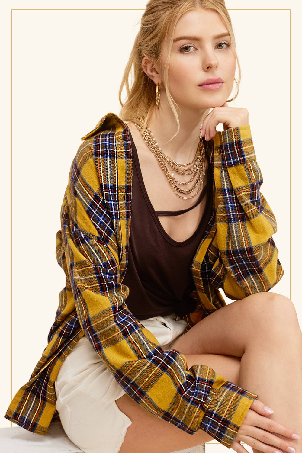 Shelly Plaid Shirts