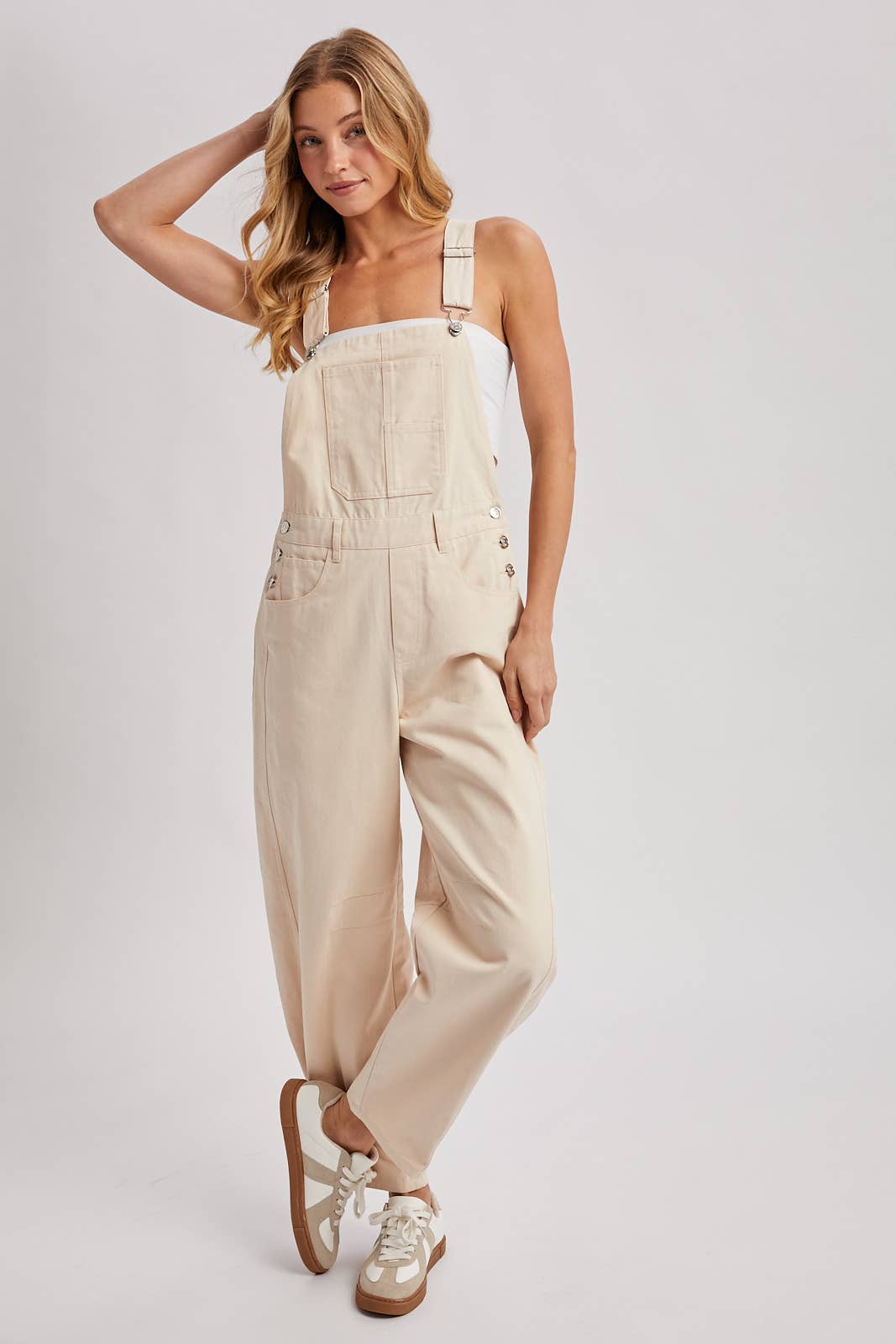 BARREL OVERALLS JUMPSUIT