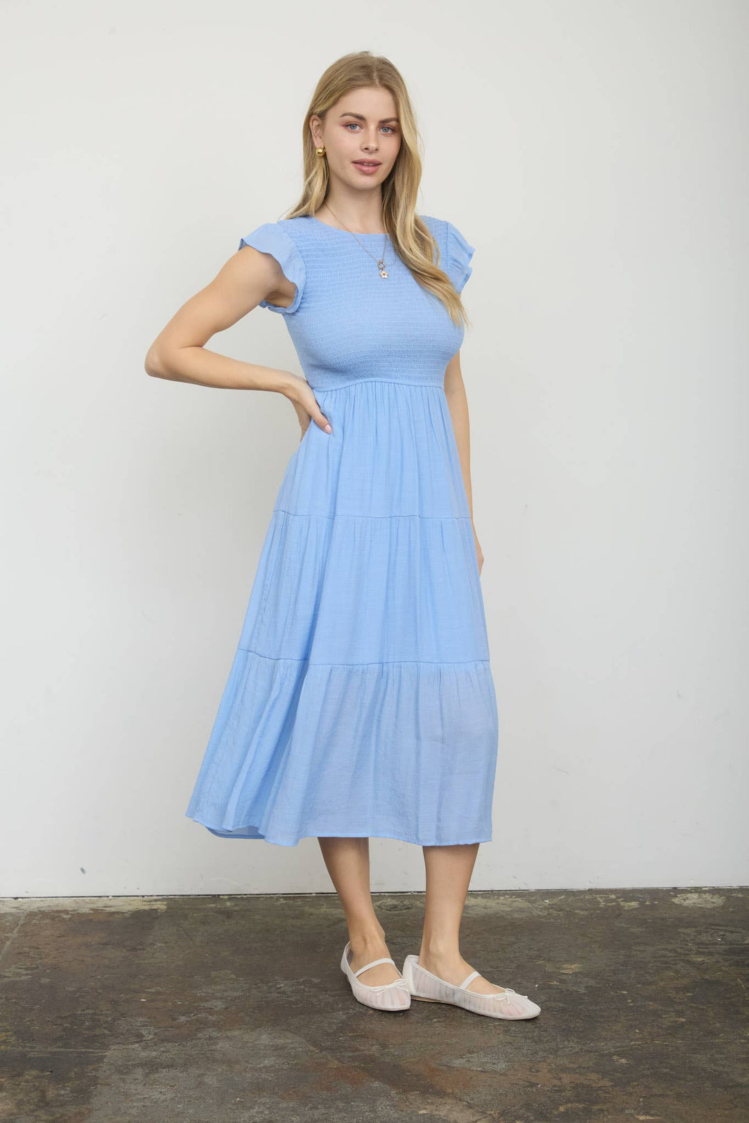 Bella Smocked Tiered Dress