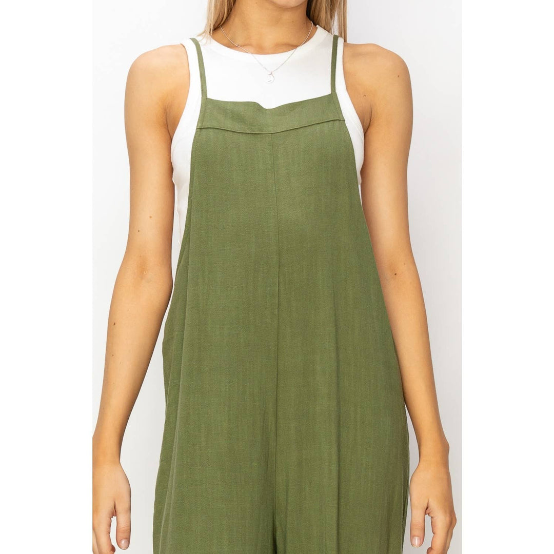 So Into You Linen Jumpsuit