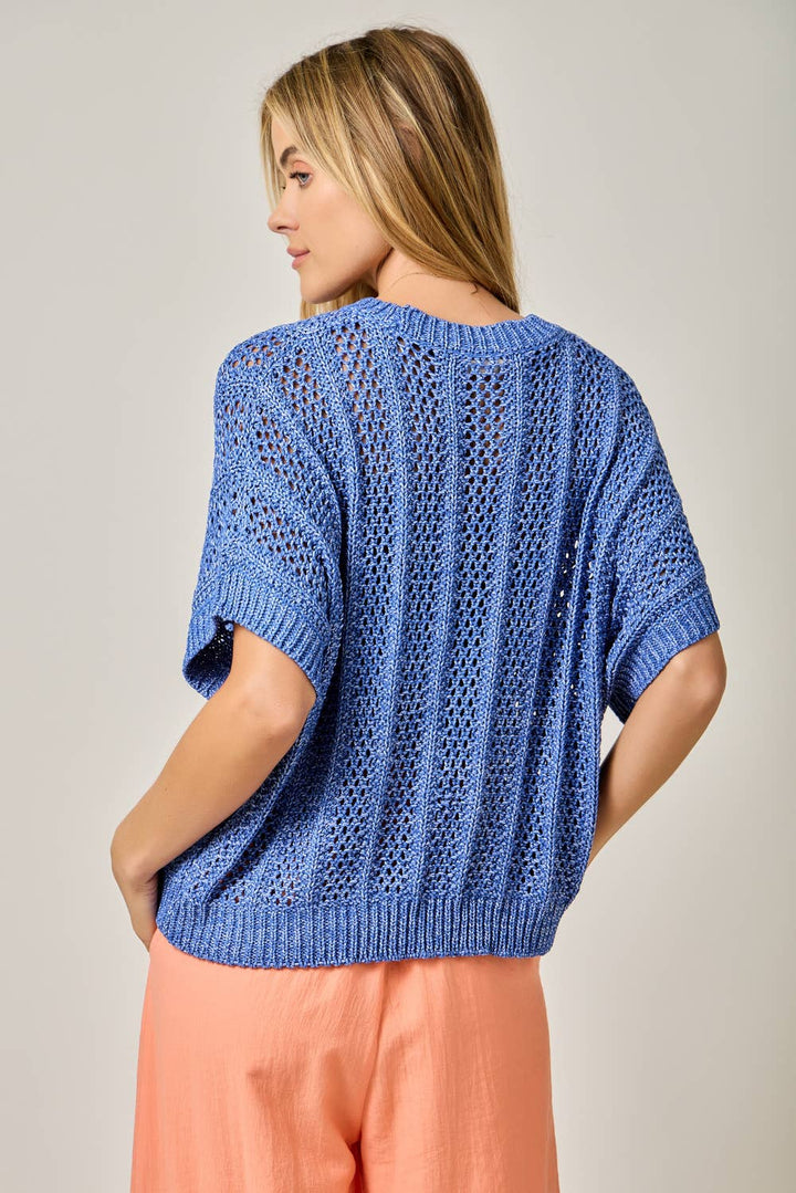 Lainey Crochet Dolman Sweater