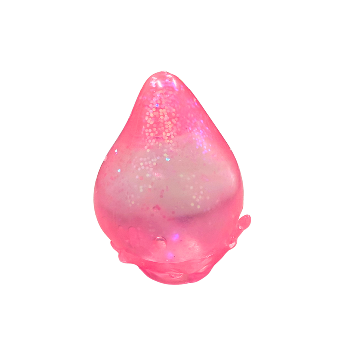 Assorted Colors Glitter Squishy Drop Toy in Display Box (3.5") MSND6