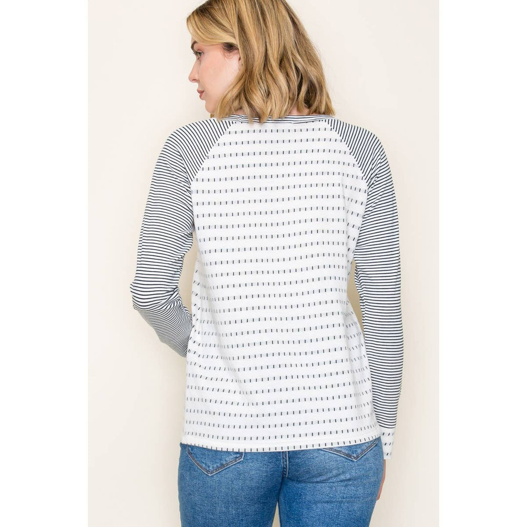Dotted Stripe Long Sleeve