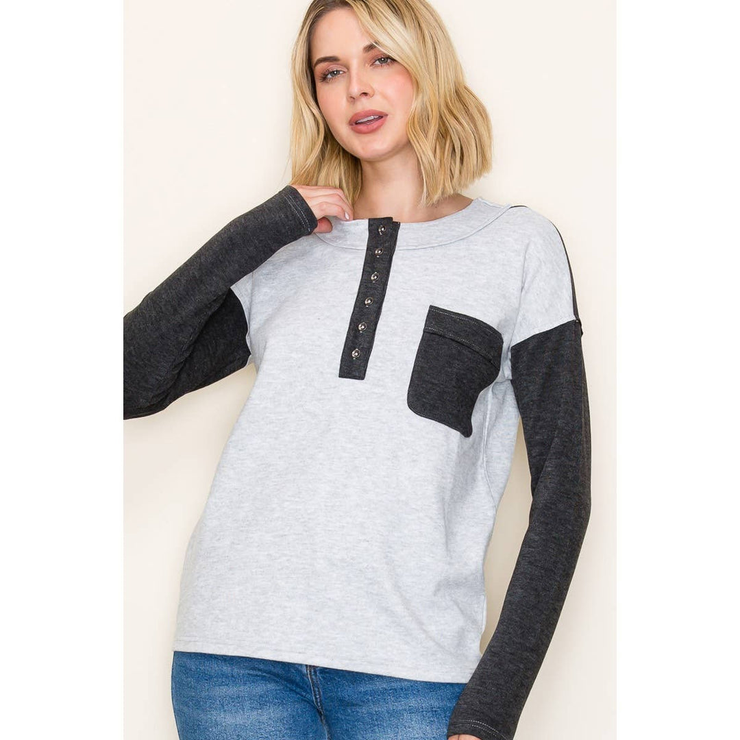 Gia Color Block Top