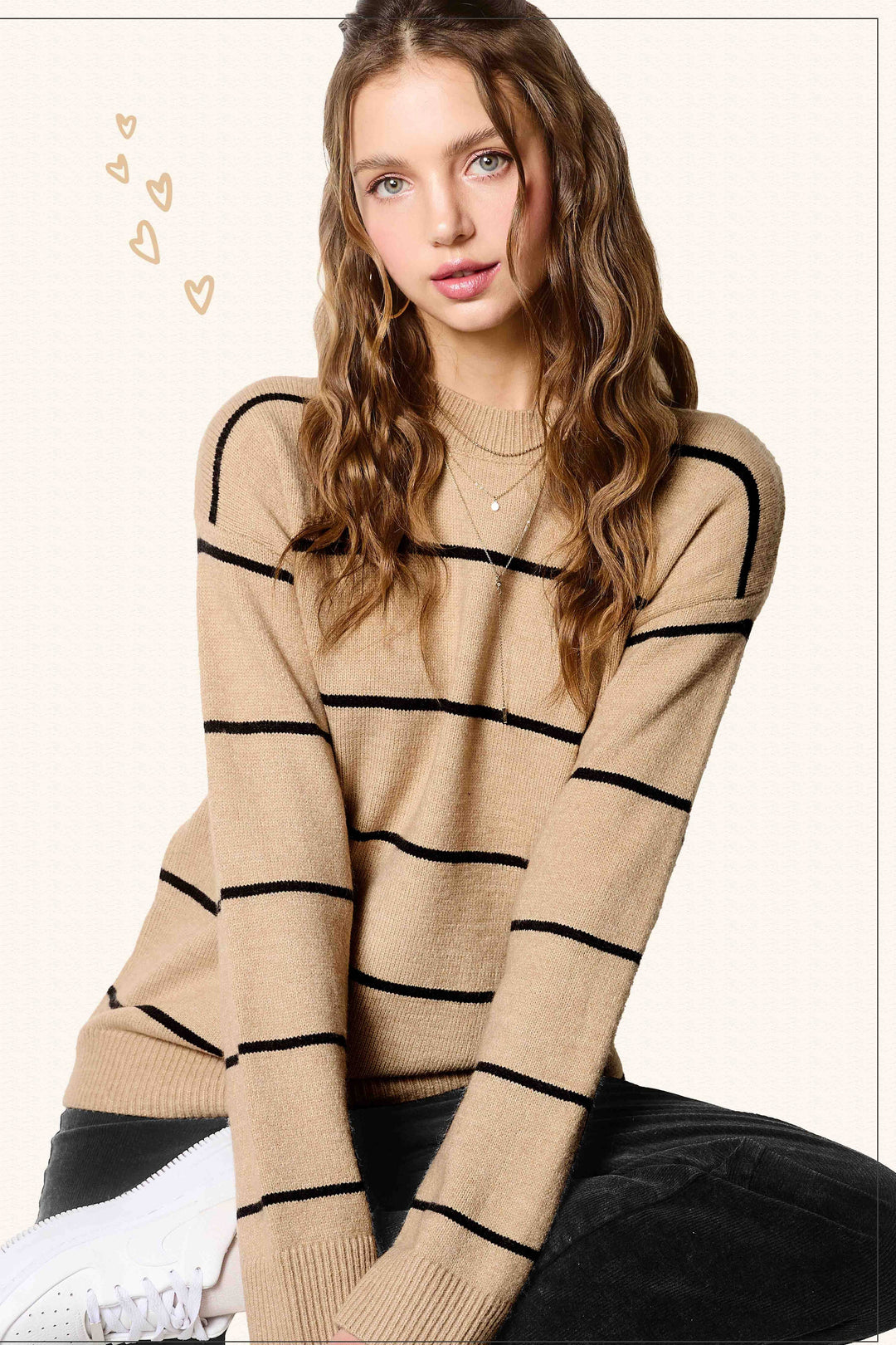 Stripe Crewneck Sweater