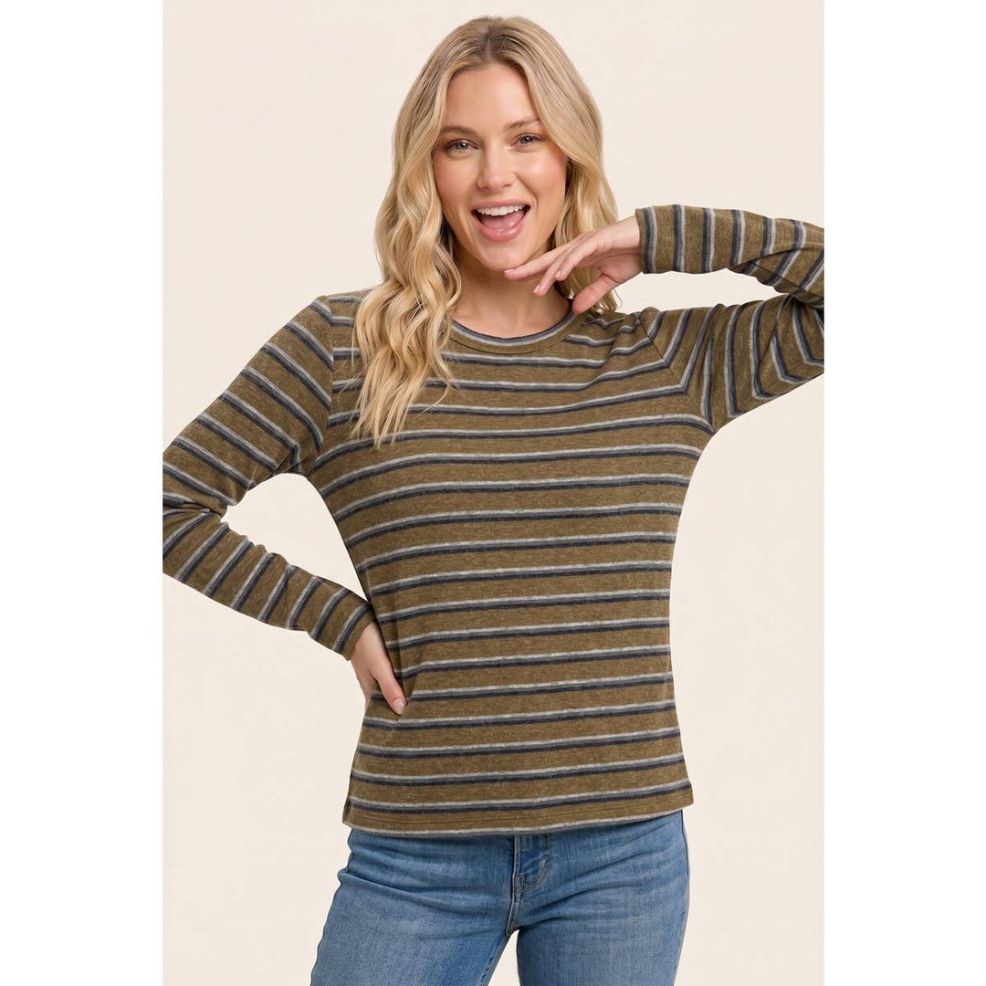 DOUBLE STRIPED BASIC TOP