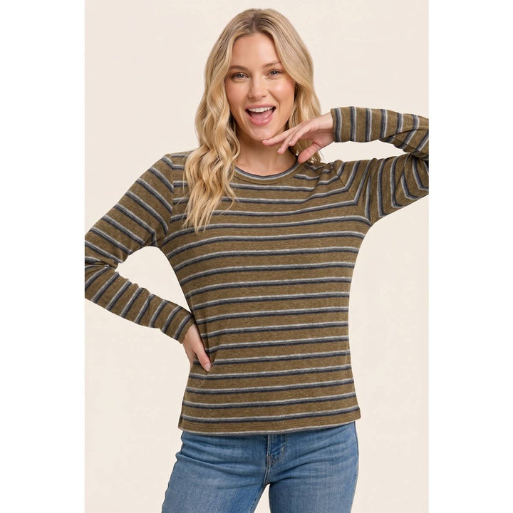 DOUBLE STRIPED BASIC TOP