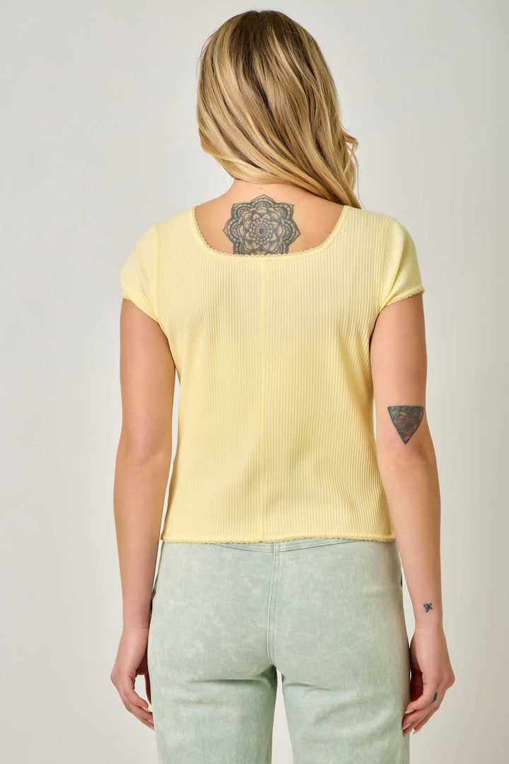 Lace Trim Cardigan Top