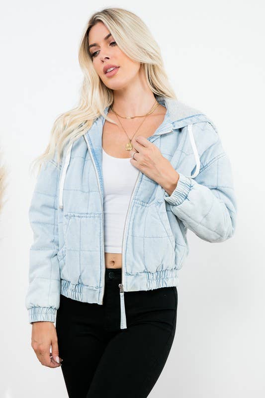 Denim Bomber Jacket