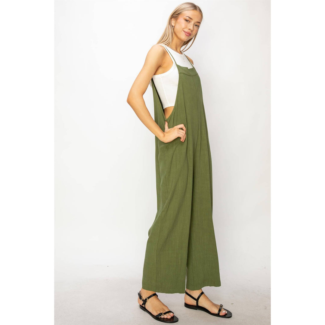 So Into You Linen Jumpsuit