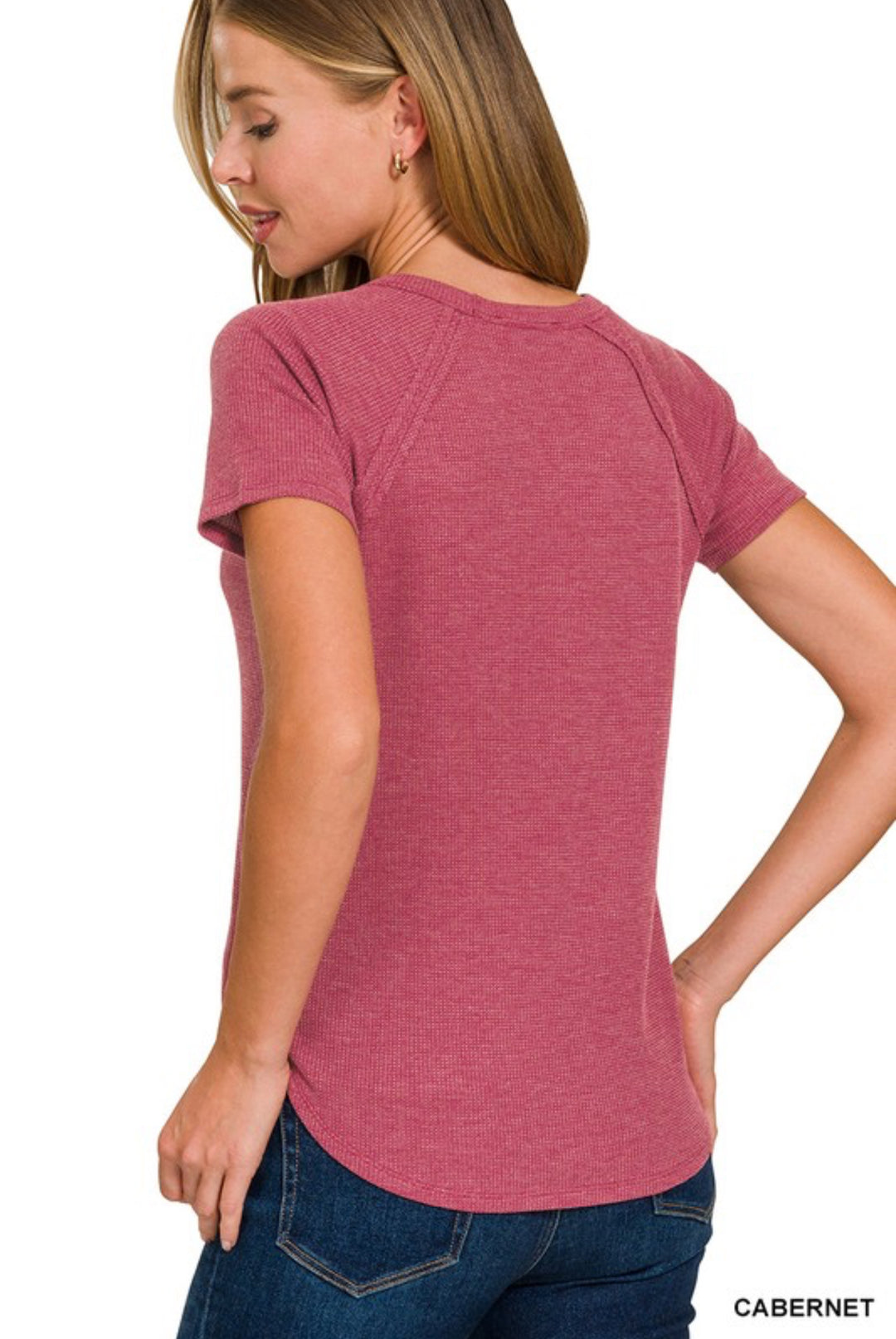 Baby Waffle Short Sleeve Top