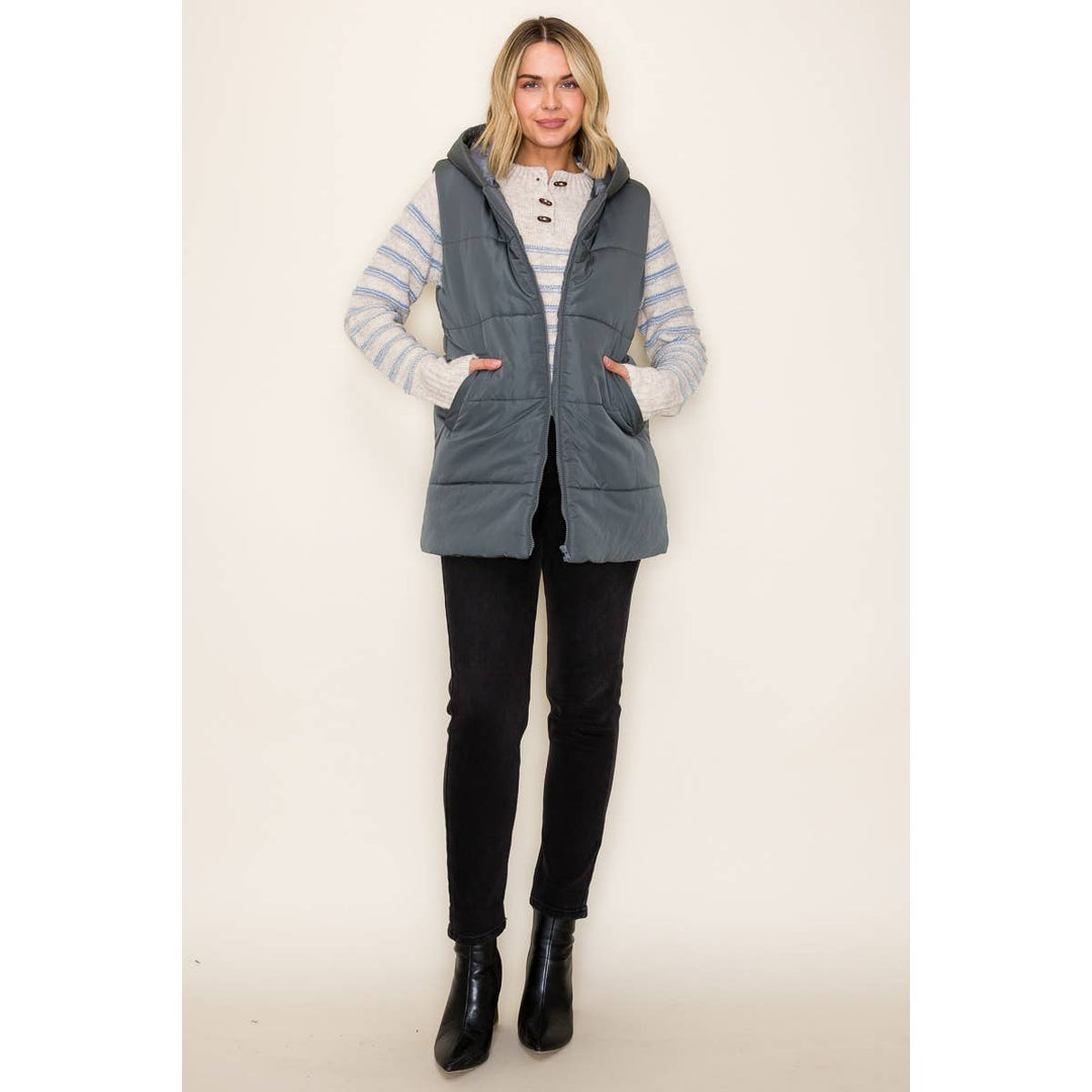 Amie Hooded Puffer Vest