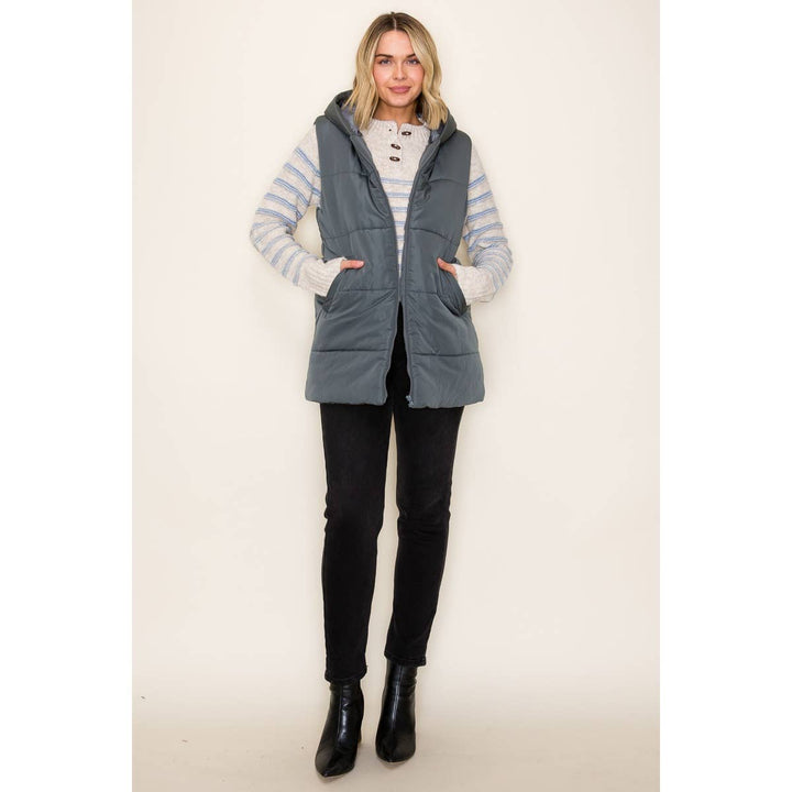 Amie Hooded Puffer Vest
