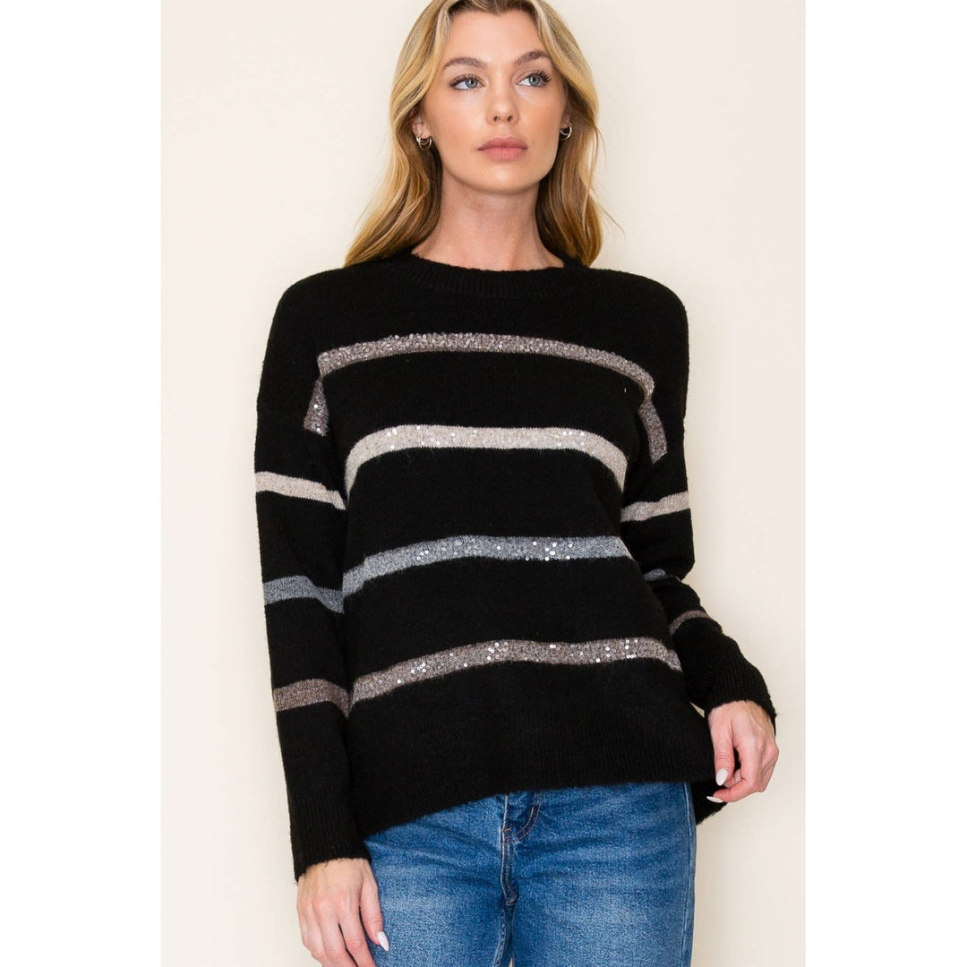 Becky Striped Pullover Sweater