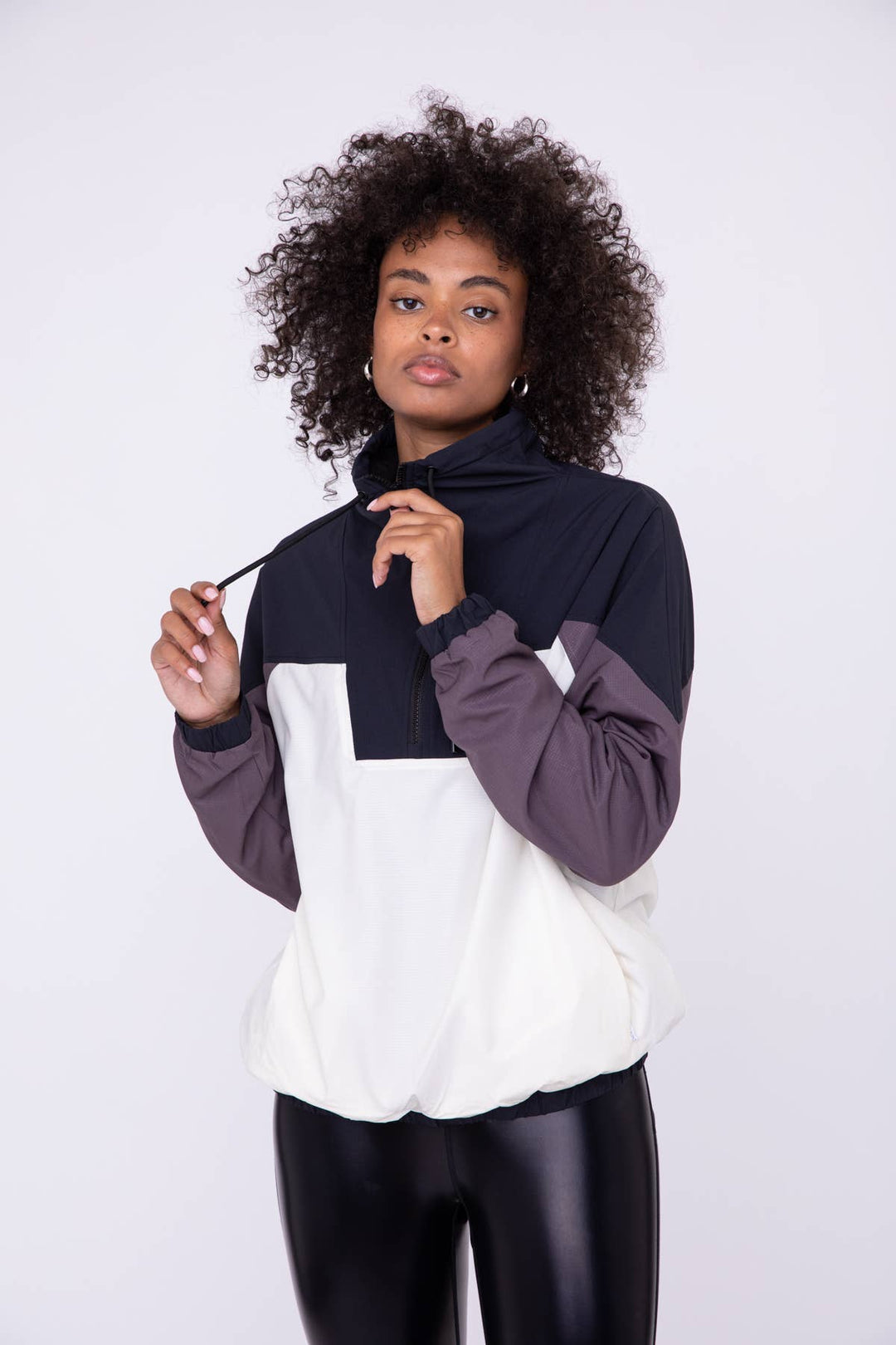 Color Block 3/4 Zip Active Jacket