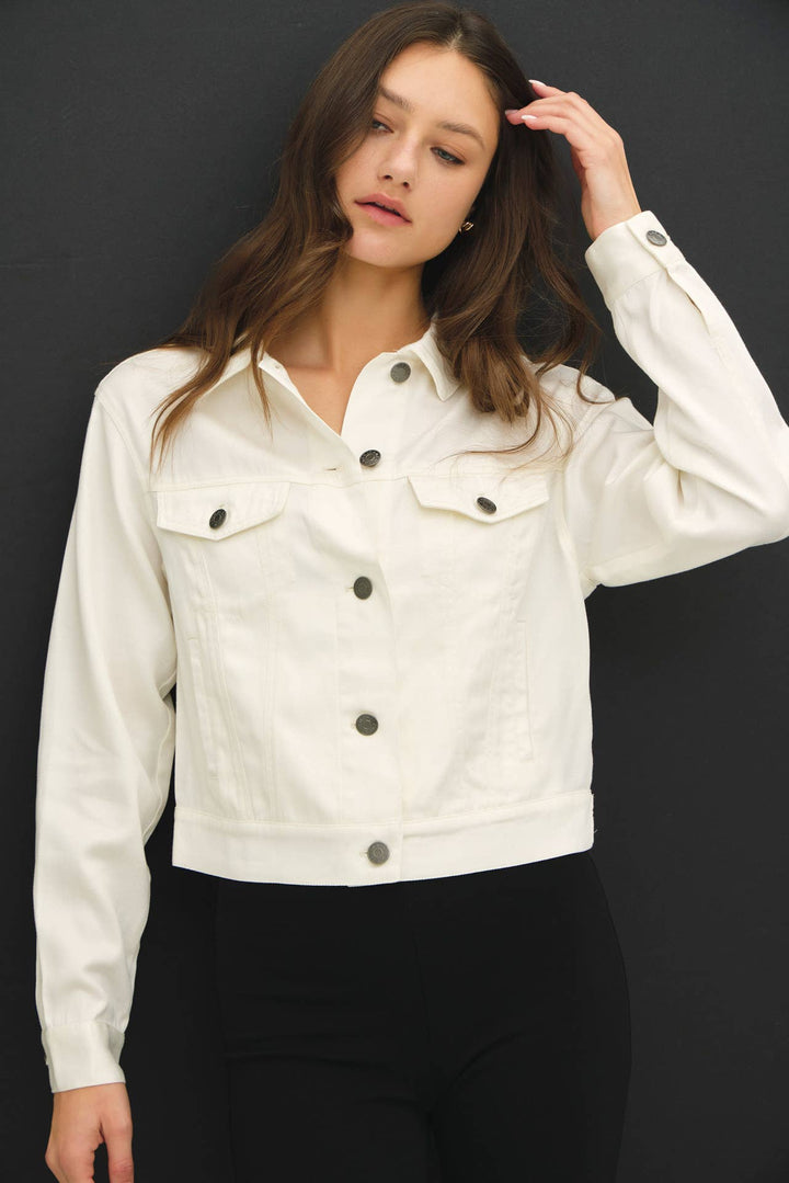 Garment Washed Tencel Jacket
